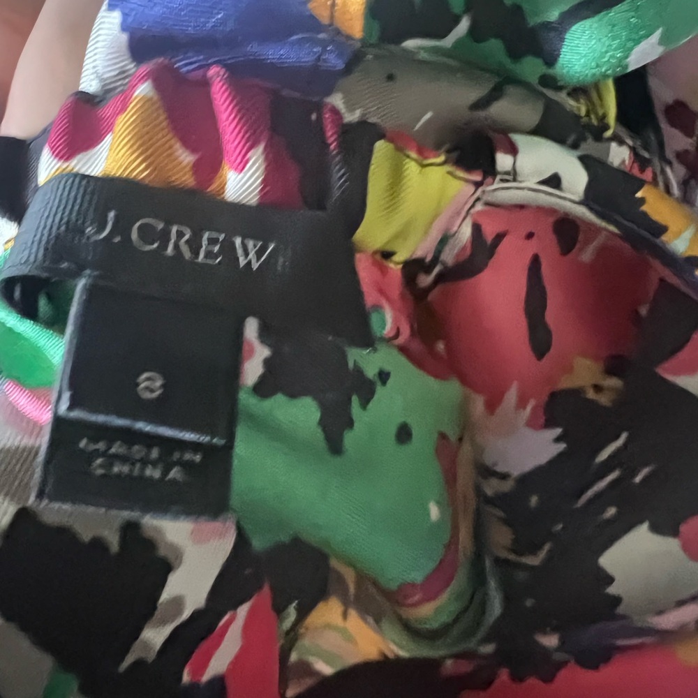 J. Crew Multicolor Abstract Top - Picture 7 of 8